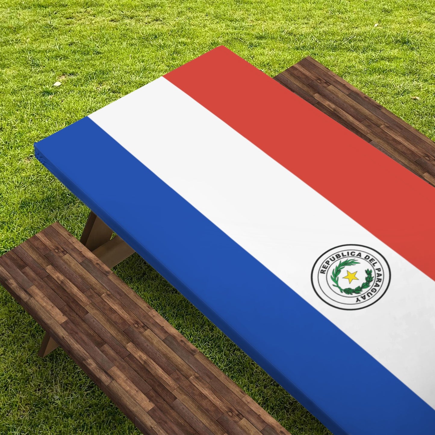 Paraguay Flag Picnic Table Cover (72" x 30") (Made in the USA)