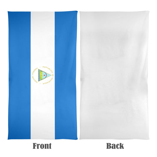 Nicaragua Flag Beach Towel 31"x71" (Made in USA)