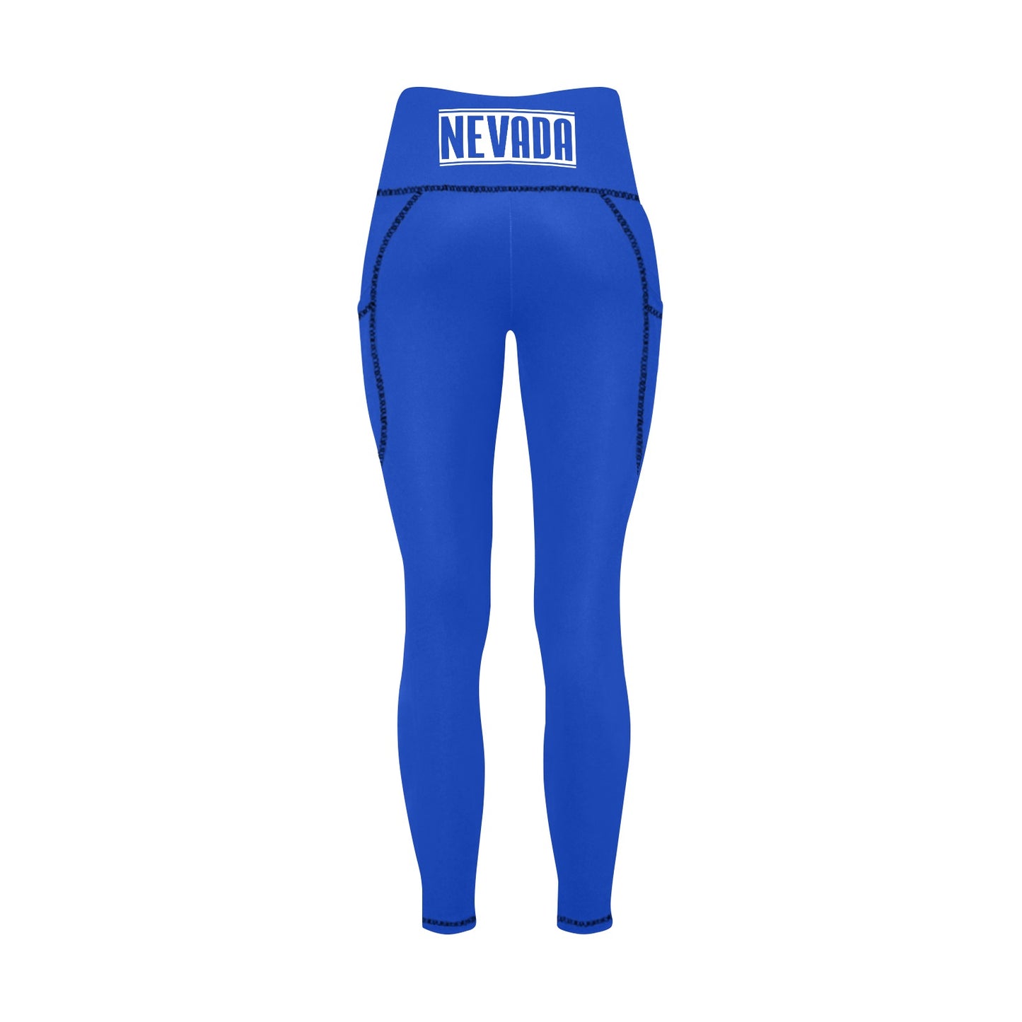 Nevada Flag Inspired Women’s High Waist Leggings with Pockets