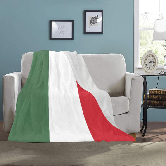 Cozy blanket featuring Italian flag by Luv My Flag.