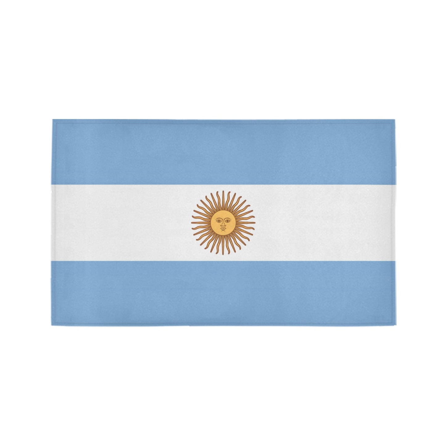 Argentina Flag Inspired Doormat 30" x 18" (Sponge Material)