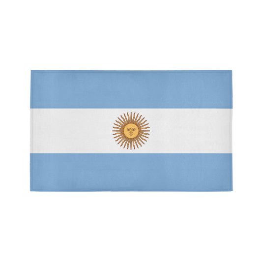 Argentina Flag Inspired Doormat 30" x 18" (Sponge Material)