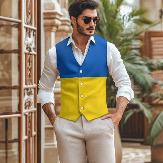 Ukraine Flag Suit vest jacket