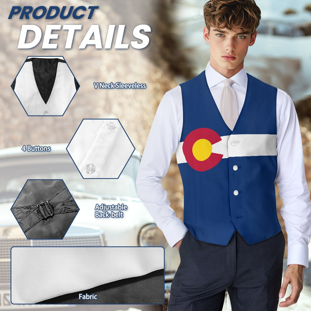 Colorado Flag Suit vest jacket