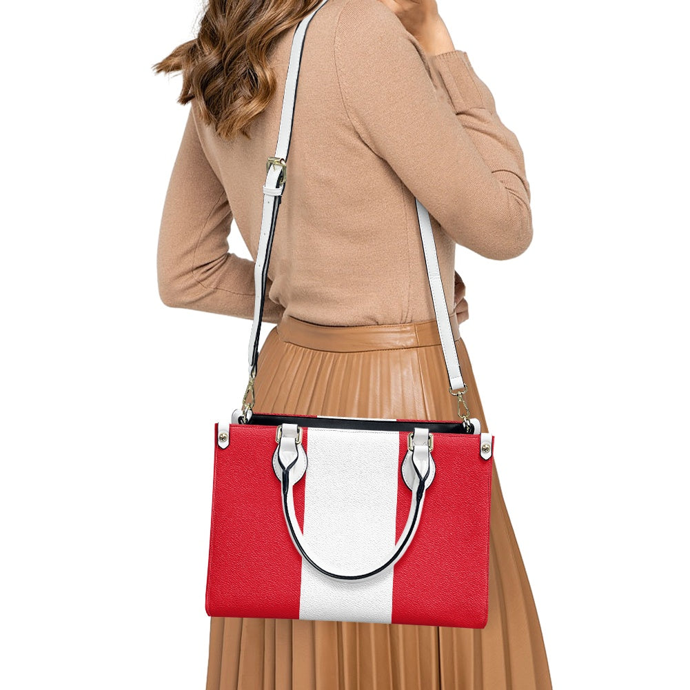 Peru Flag Bag With Chic Allure – PU Leather Purse That Feels So Pure - Luv My Flag