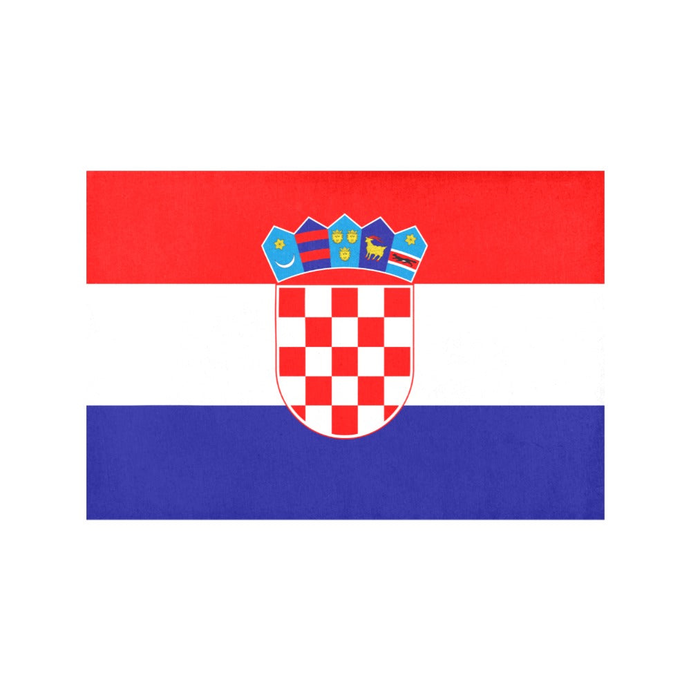 Croatia Flag Placemats 12" x 18" (Set of 6)