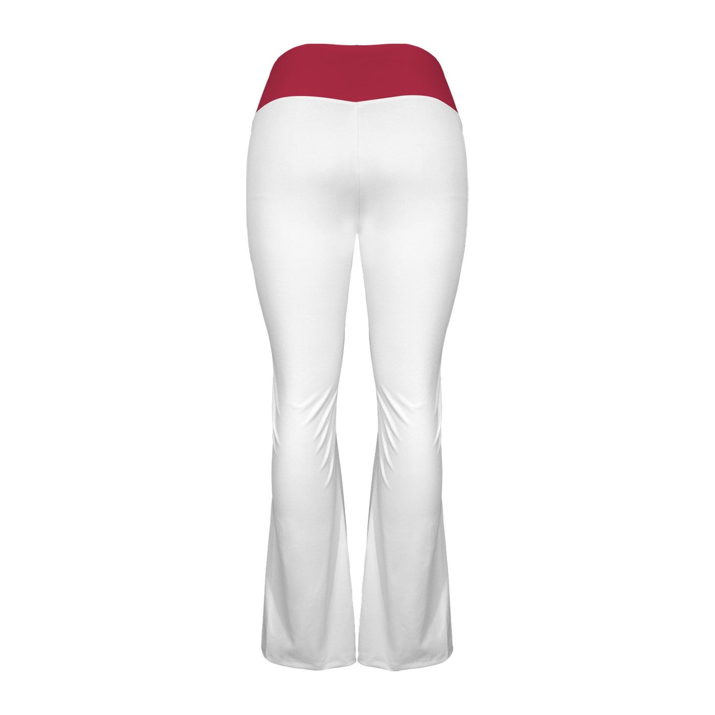 California Flag Inspired Women's V-Crossover High Waisted Flare Leggings