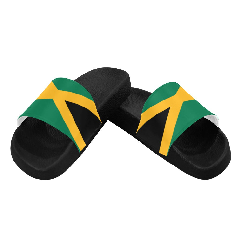 Jamaica Flag Inspired Women's Slide Sandals