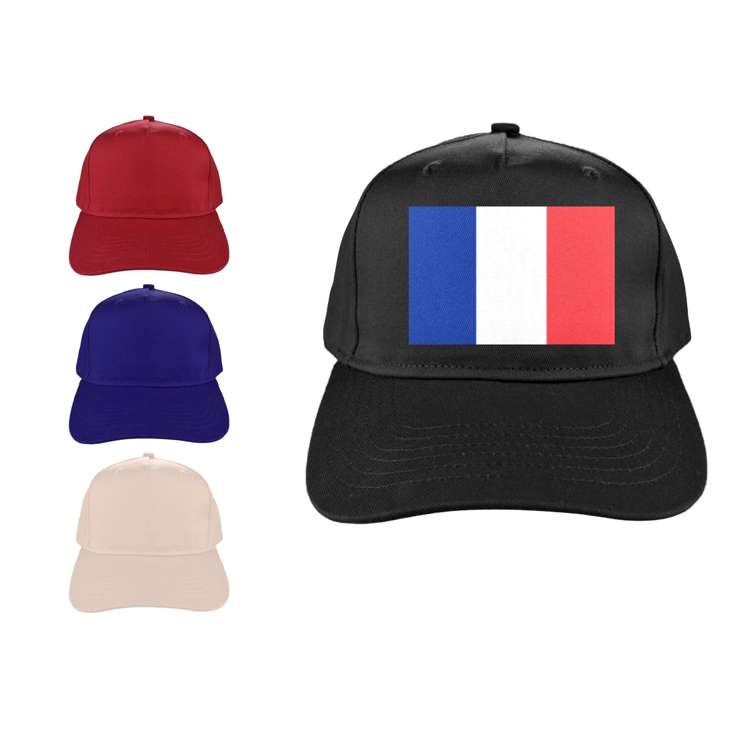 France Flag Baseball Cap (Made in USA)