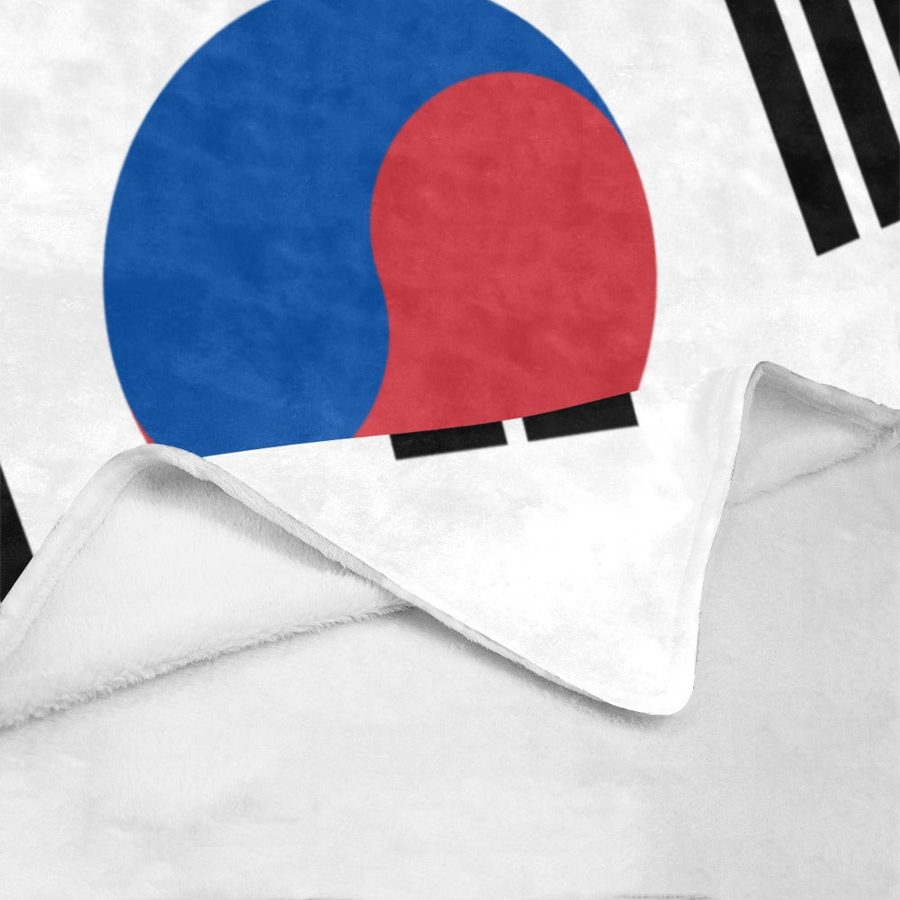 Luv My Flag blanket with South Korean flag design.