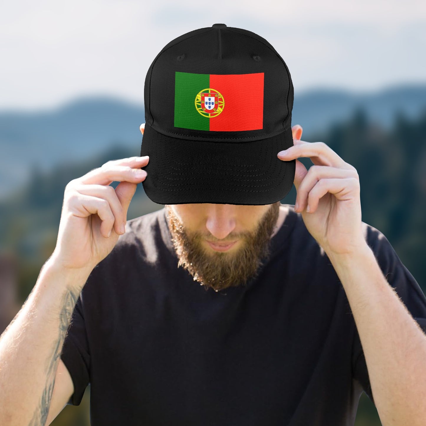 Portugal Flag Baseball Cap (Made in USA)