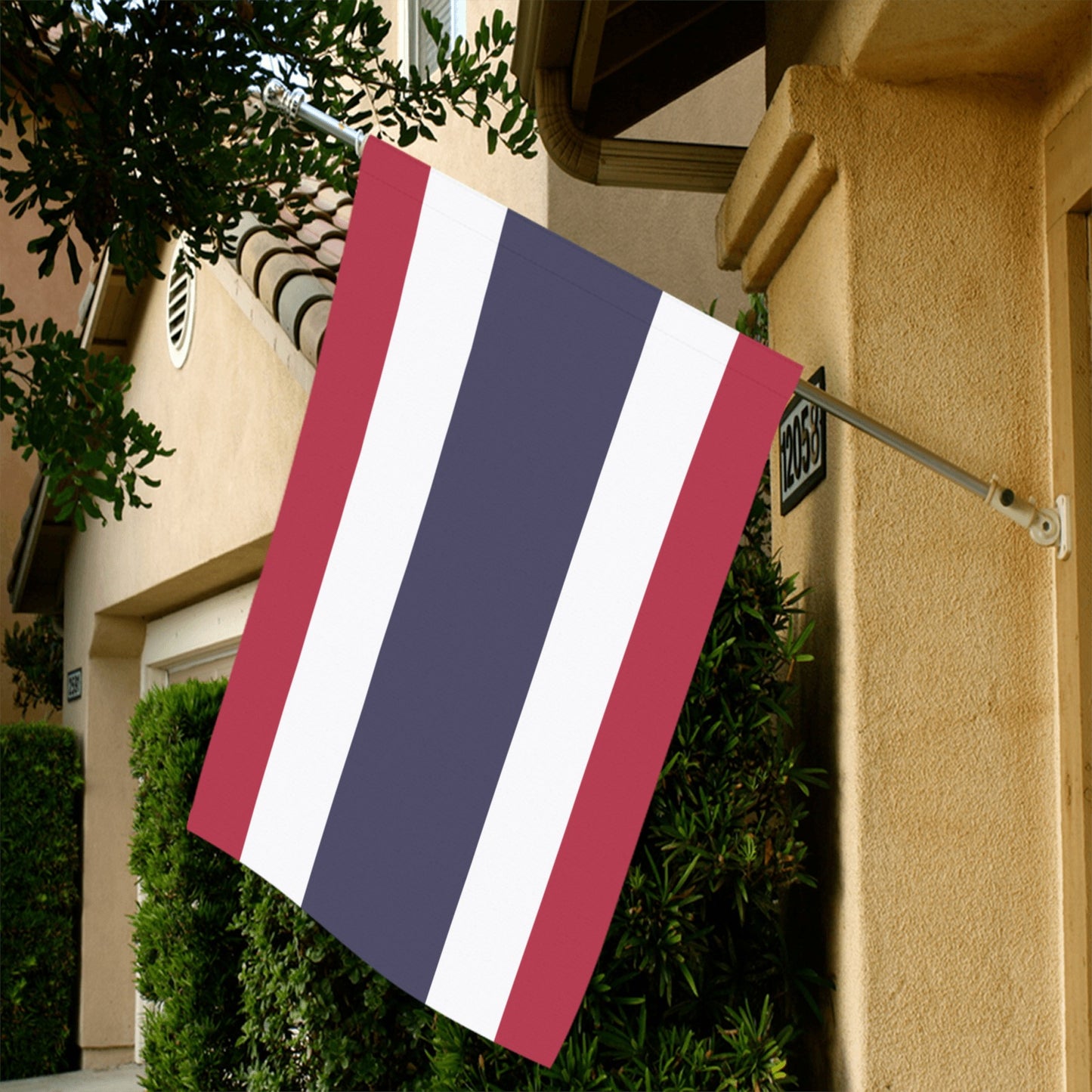 Red, white, and blue flag by Luv My Flag.