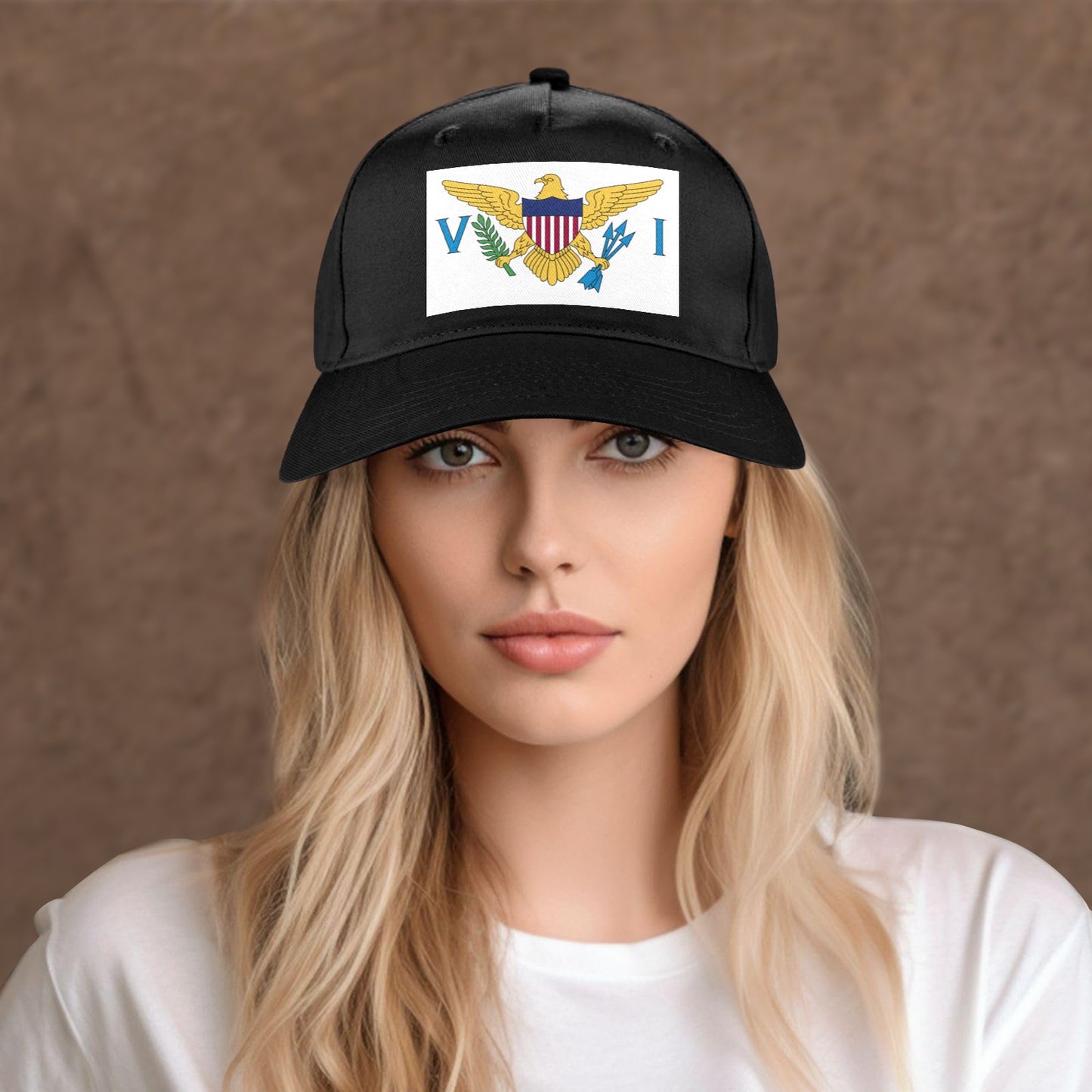 Virgin Islands Flag (US) Baseball Cap (Made in USA)