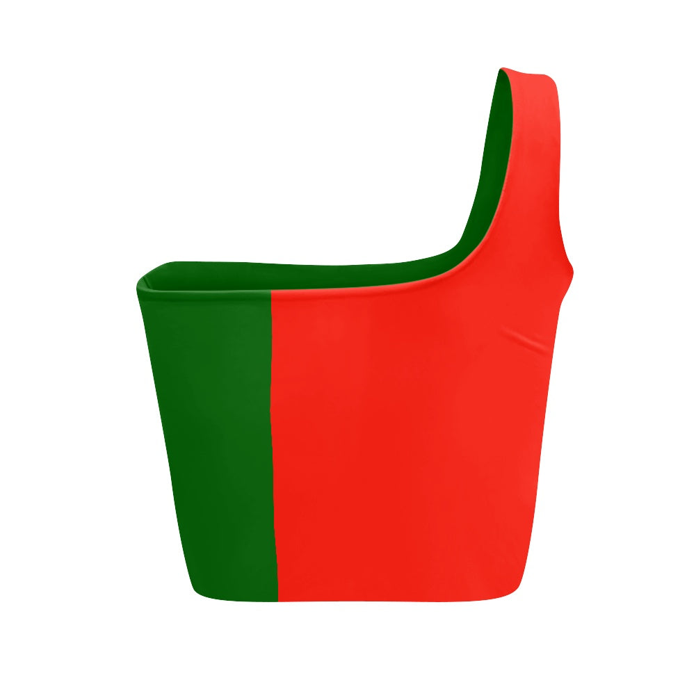 Portugal Flag Inspired One Shoulder Top – Bold, Proud, and Crowd-Wowed