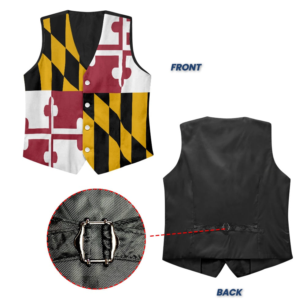 Maryland Flag Suit vest jacket