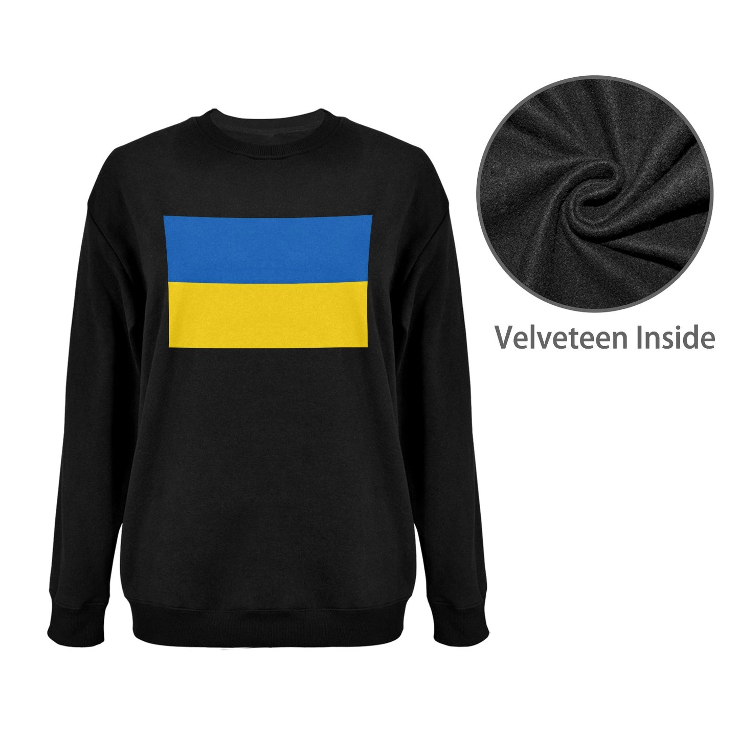 Ukraine Flag Unisex Fleece Sweatshirt (Made in the USA)