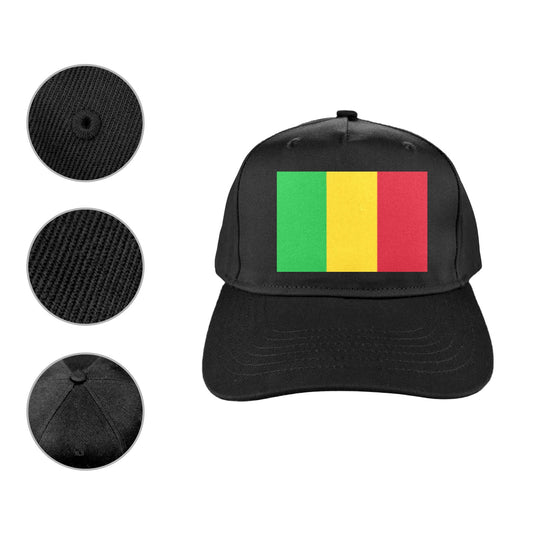 Mali Flag Inspired Baseball Cap | Printed in the USA
