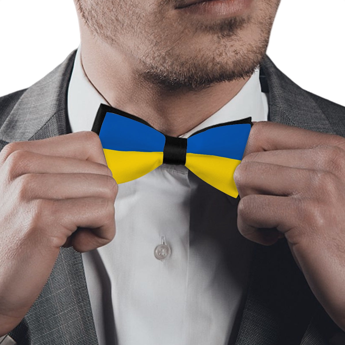Ukraine Flag Inspired Bow Tie – Look Sharp, Show your Columbian Pride