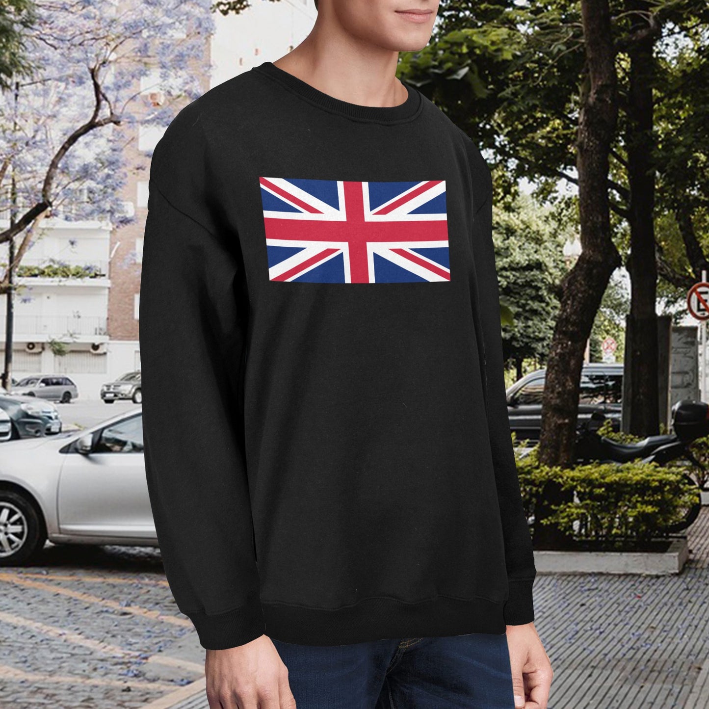 UK/Great Britain Flag Unisex Fleece Sweatshirt (Made in the USA)