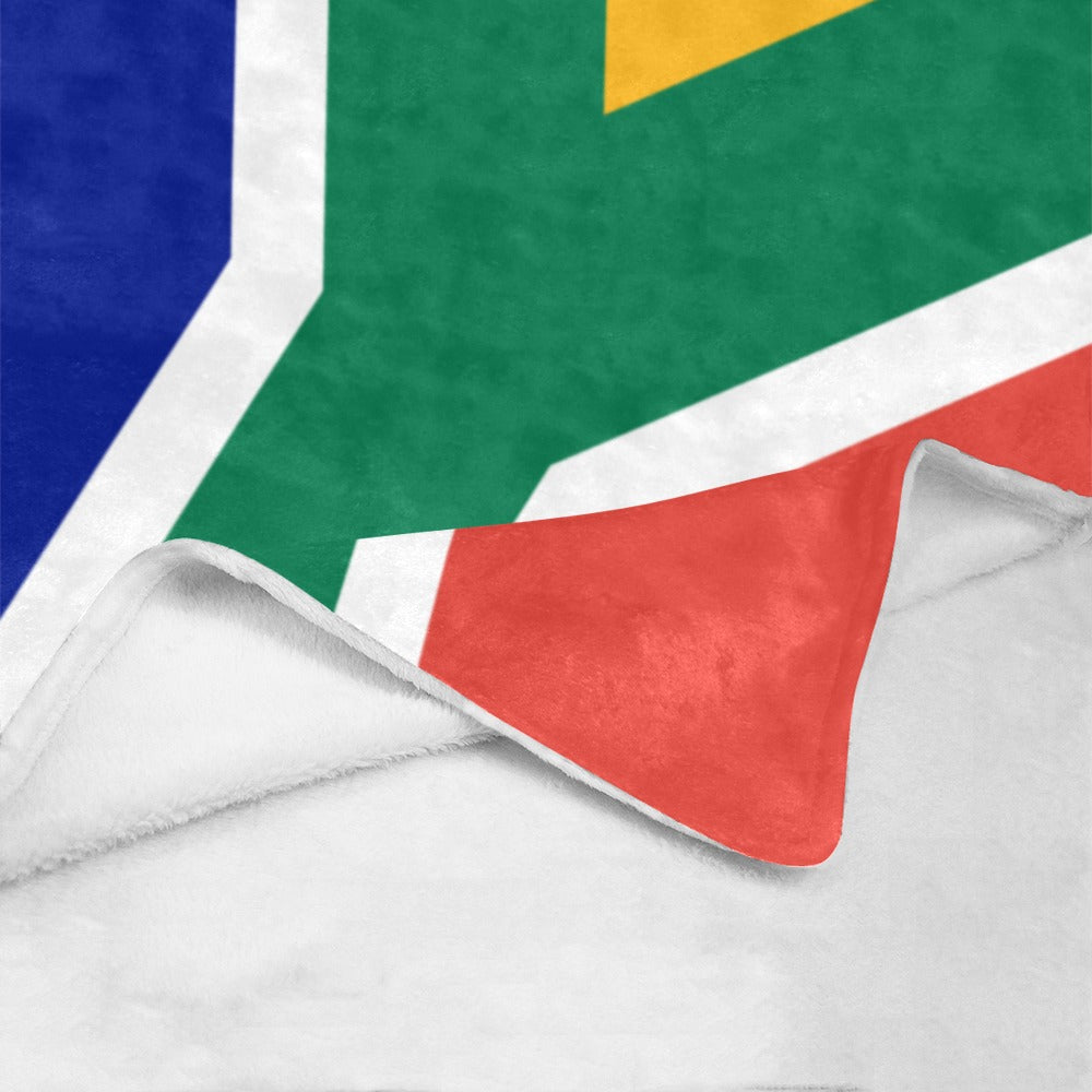 Luv My Flag blanket featuring South African flag design.