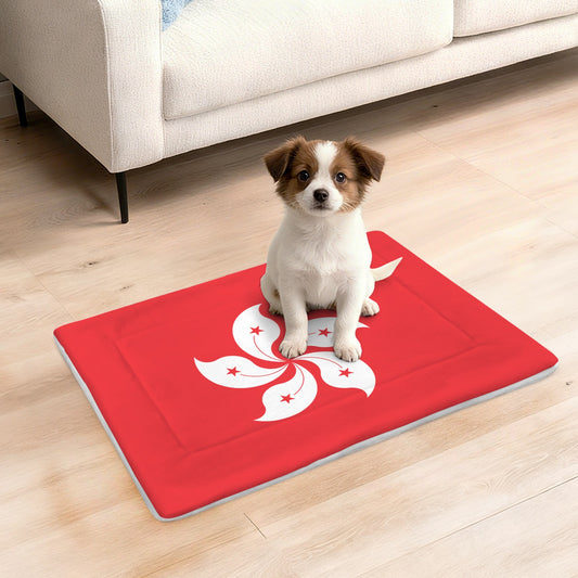 Hong Kong Flag Inspired Pet Mat 25x18inch (Made in the USA)