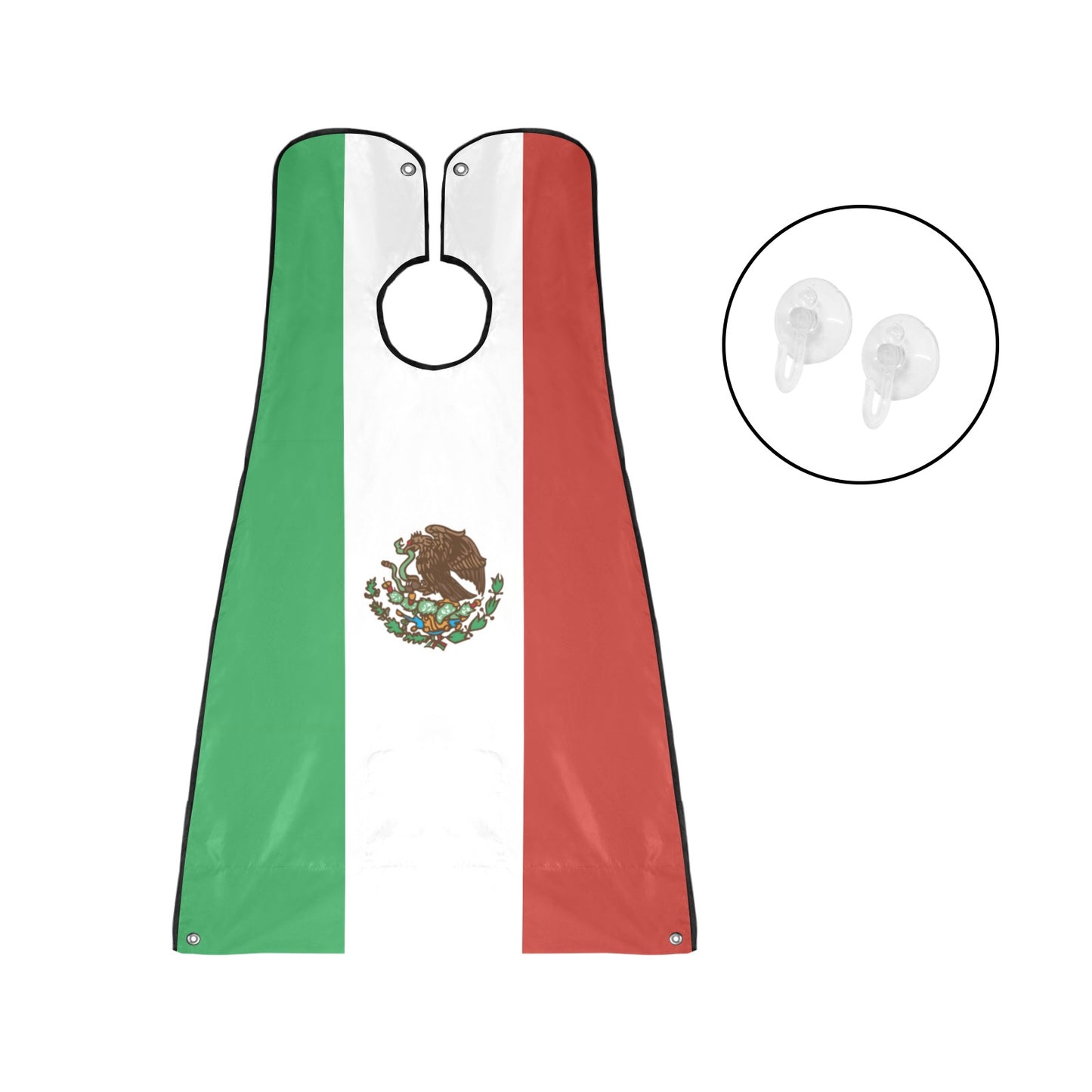 Mexico Flag Beard Bib Apron for Men Shaving & Trimming