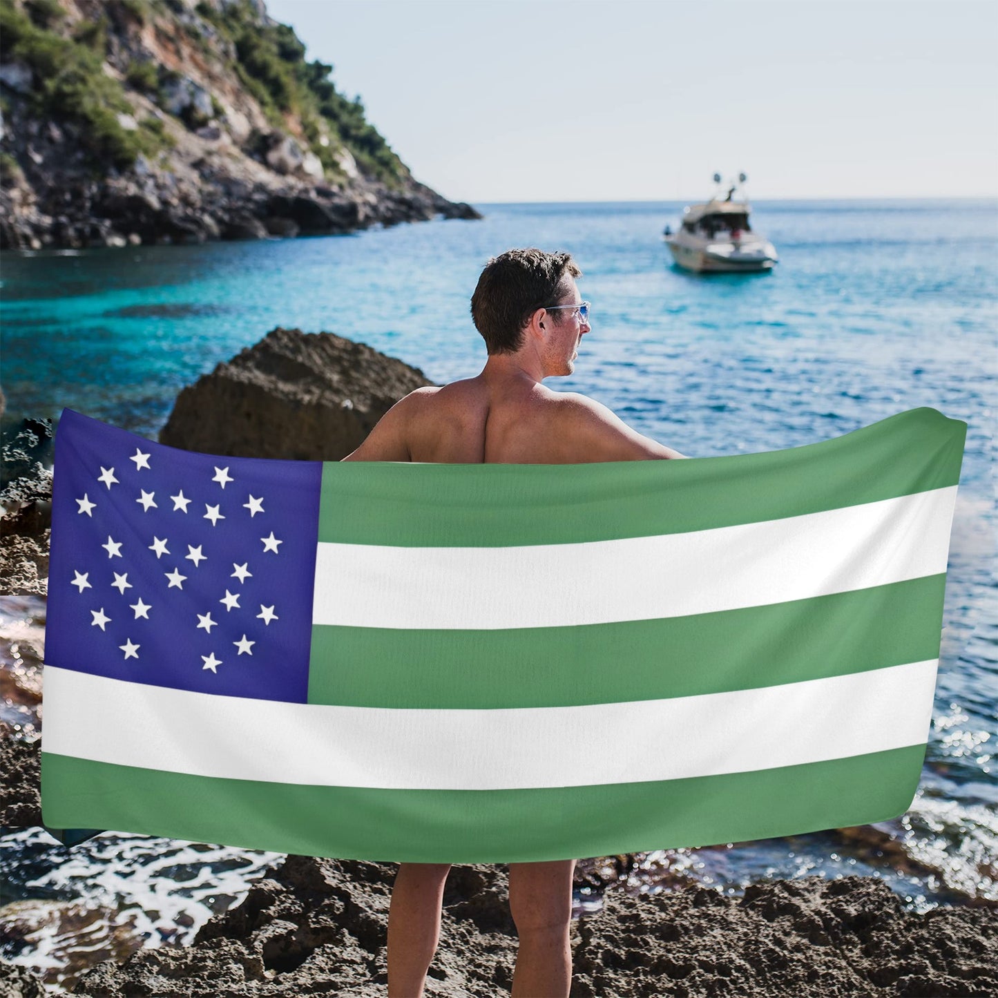 NYPD Flag Beach Towel 31"x71" (Made in USA)