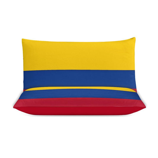 Colombia Flag Inspired 3-Piece Bedding Set (1 Duvet Cover + 2 Pillow Shams) – 102"×90"
