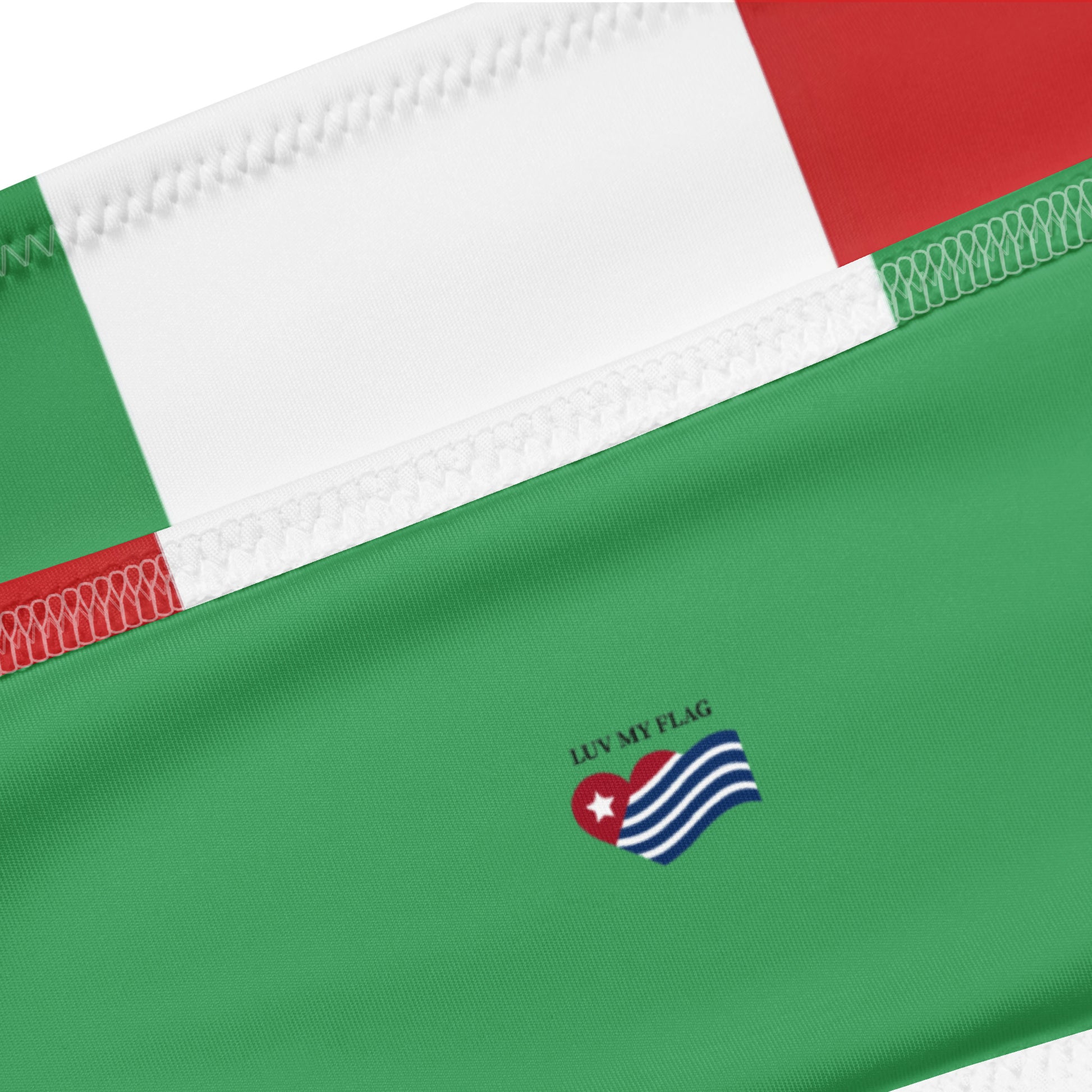 🌶️ Viva México Bandeau Bikini Top – Bold, Eco-Chic & Sun-Ready! 🇲🇽 - Luv My Flag