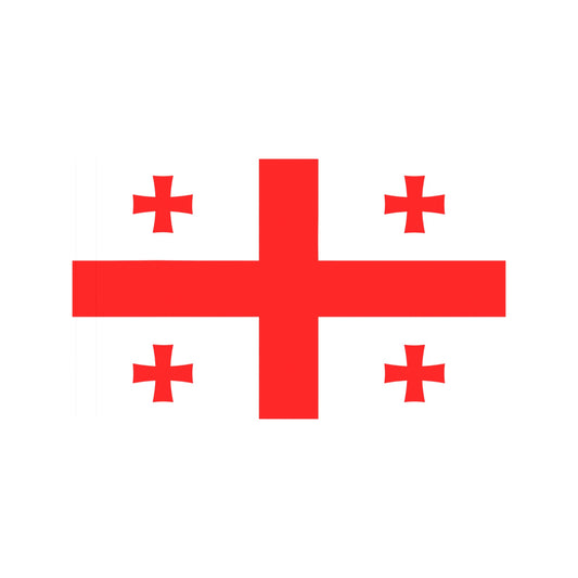 Georgia flag with red crosses, by Luv My Flag.