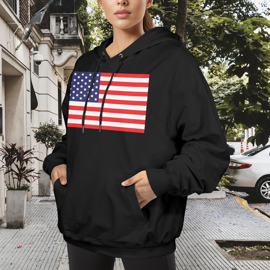 USA/American Flag Women's Hoodie Made in the USA