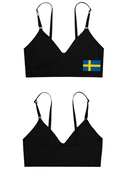 Sweden Flag Women's Seamless Bra | Ships from USA