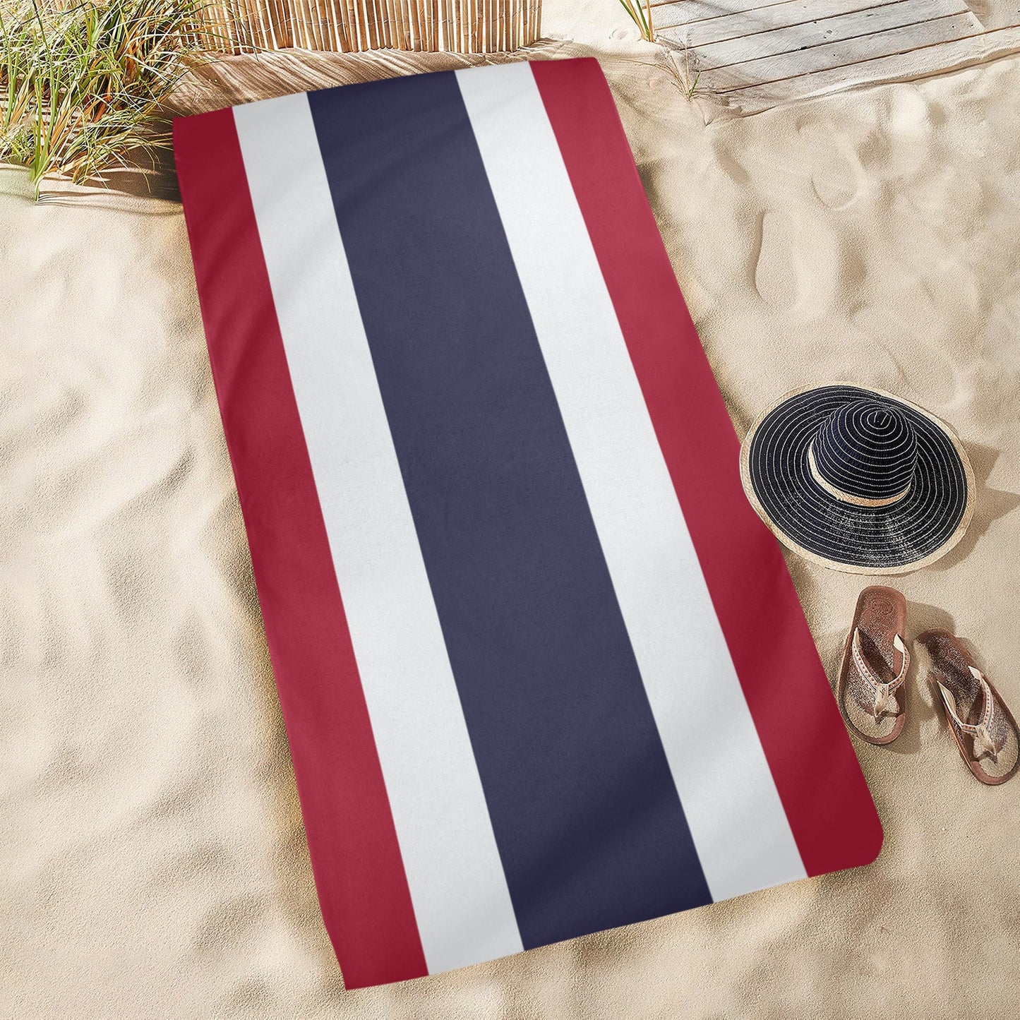 Thailand Flag Beach Towel 31"x71" (Made in USA)