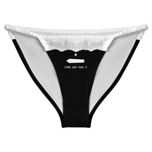Come and Take It Flag Inspired Lace Trim Underwear