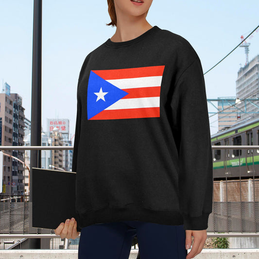 Puerto Rico Flag Unisex Fleece Sweatshirt (Made in the USA)