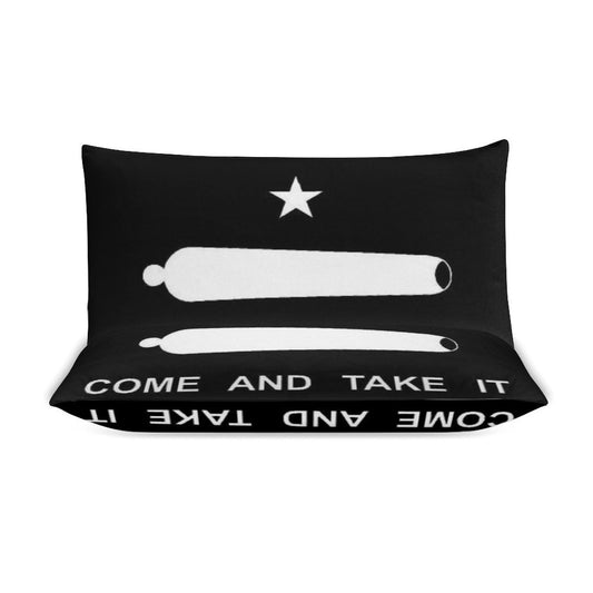 Come and Take It Flag Inspired 3-Piece Bedding Set (1 Duvet Cover + 2 Pillow Shams) – 102"×90"