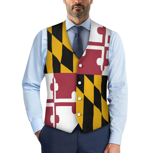 Maryland Flag Suit vest jacket