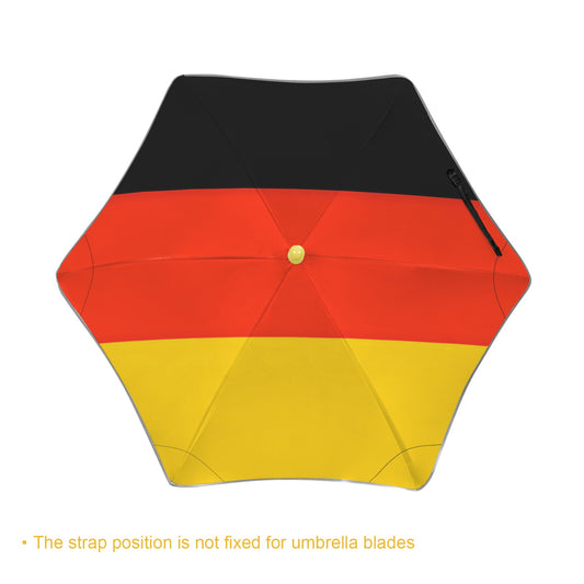 Germany Flag Inspired Kids Safe Round Corner Umbrella