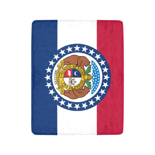 Luv My Flag blanket featuring the Missouri state flag design.