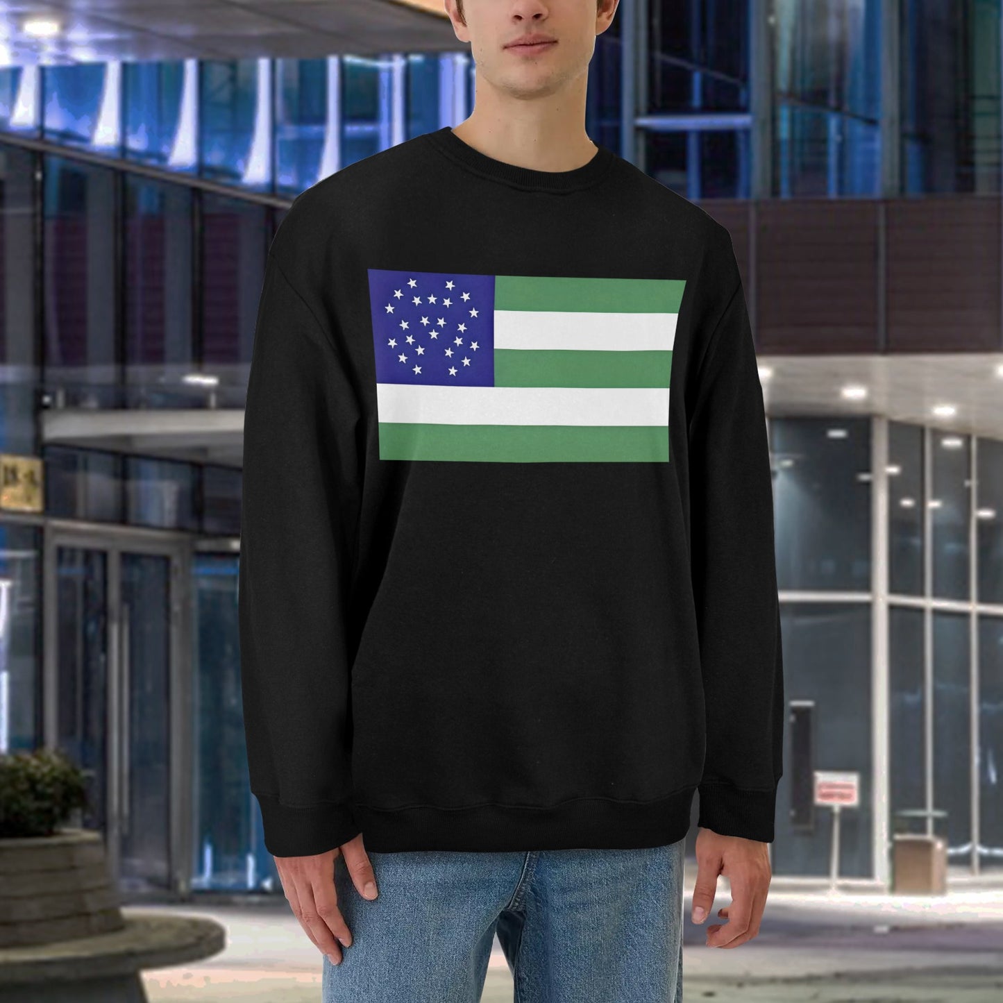 NYPD Flag Unisex Fleece Sweatshirt (Made in the USA)
