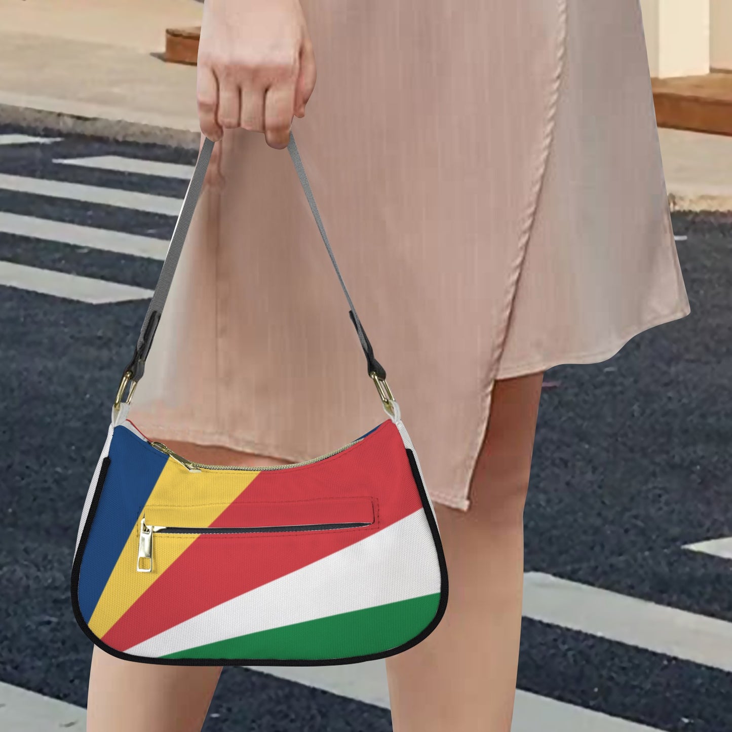 Seychelles Flag Inspired Women's Shoulder Bag