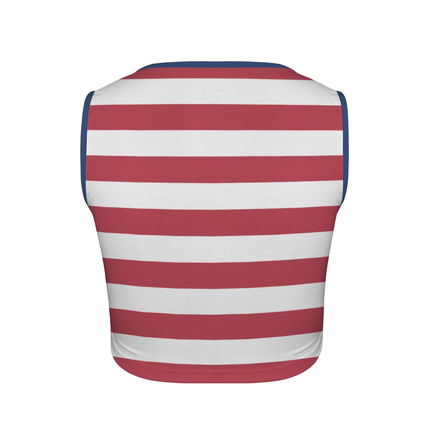 USA/American Flag Inspired Square Neck Crop Tank Tops