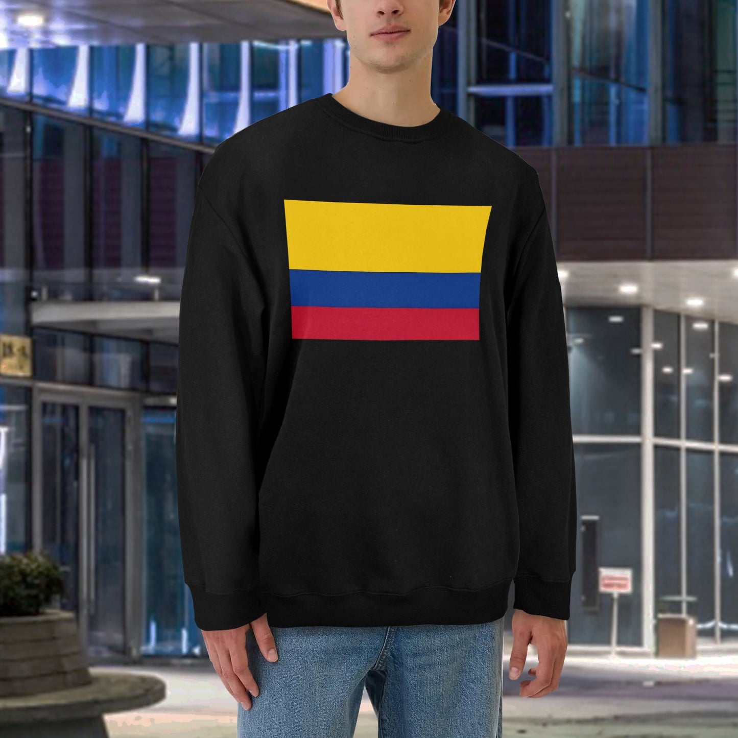 Colombia Flag Unisex Fleece Sweatshirt (Made in the USA)