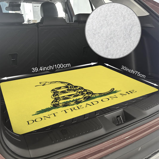 Gadsden Flag Inspired Car Trunk Mat 100 × 75 cm / 39.4 × 30 in Printed in the USA