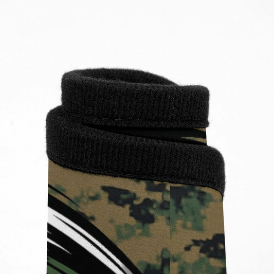 Thin Green Line Flag Inspired Eagle On Digital Camo Car Floor Mats(4pcs)