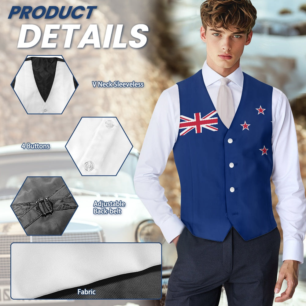 New Zealand Flag Suit vest jacket