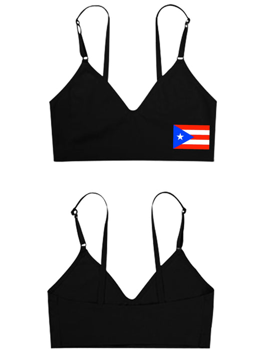 Puerto Rico Flag Women's Seamless Bra | Ships from USA