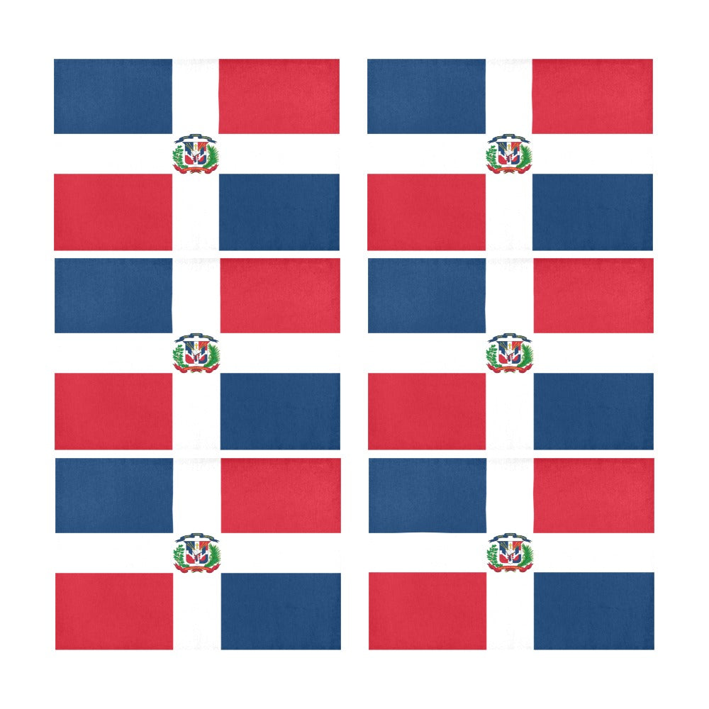 Dominican Republic Flag Placemats 12" x 18" (Set of 6)