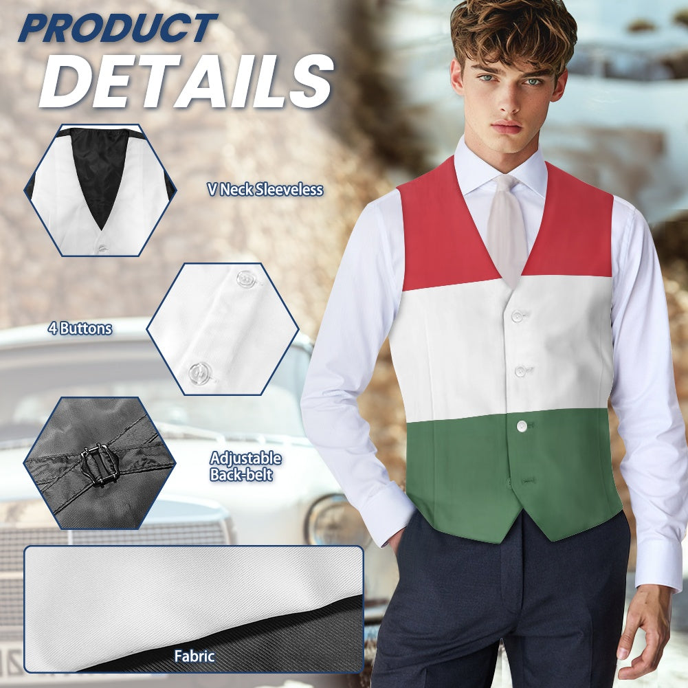 Hungary Flag Suit vest jacket
