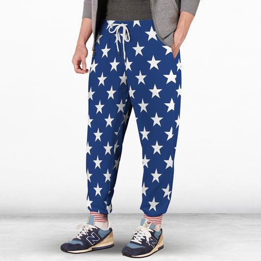 USA/American Flag Inspired Men's Fleece Casual Sweatpants